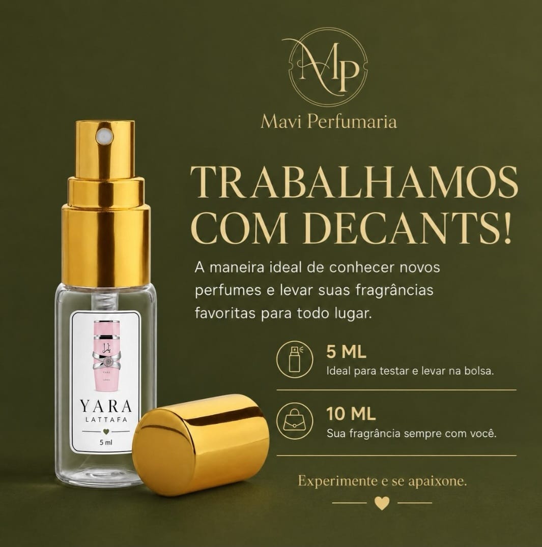 Decants de perfumes selecionados pela Mavi Perfumaria